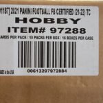2021 Panini Certified Football Hobby 16 Box Case