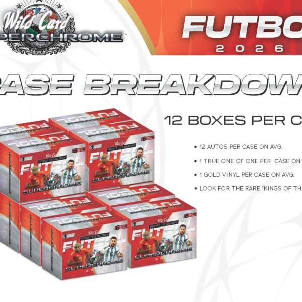 2026 Wild Card SuperChrome Soccer: Road To Glory Box 12-Box Case