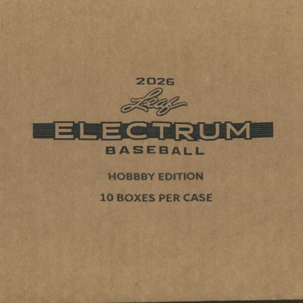 2026 Leaf Electrum Baseball Hobby Box 10-Box Case