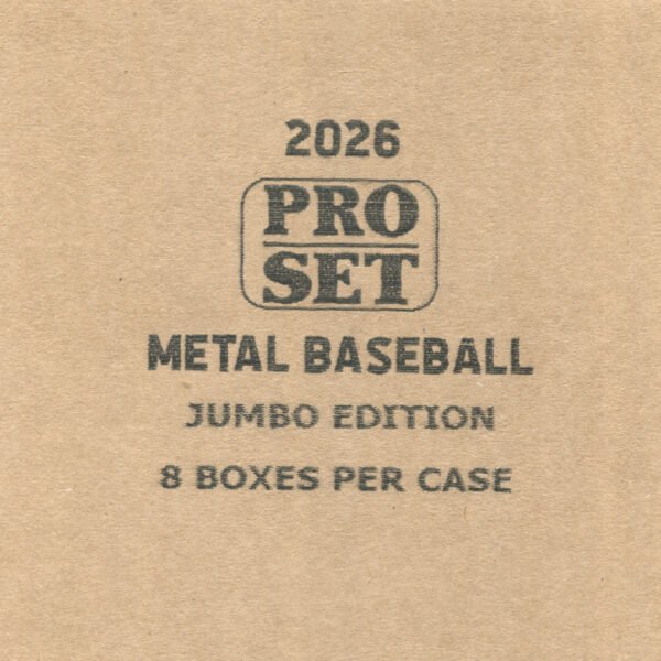 2026 Pro Set Metal Baseball Jumbo Box 8-Box Case