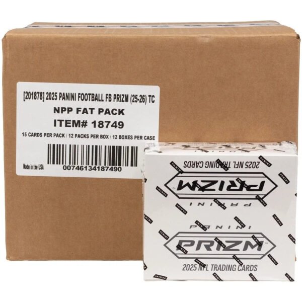 2025 PANINI PRIZM FOOTBALL JUMBO VALUE 12-PACK 12-BOX CASE